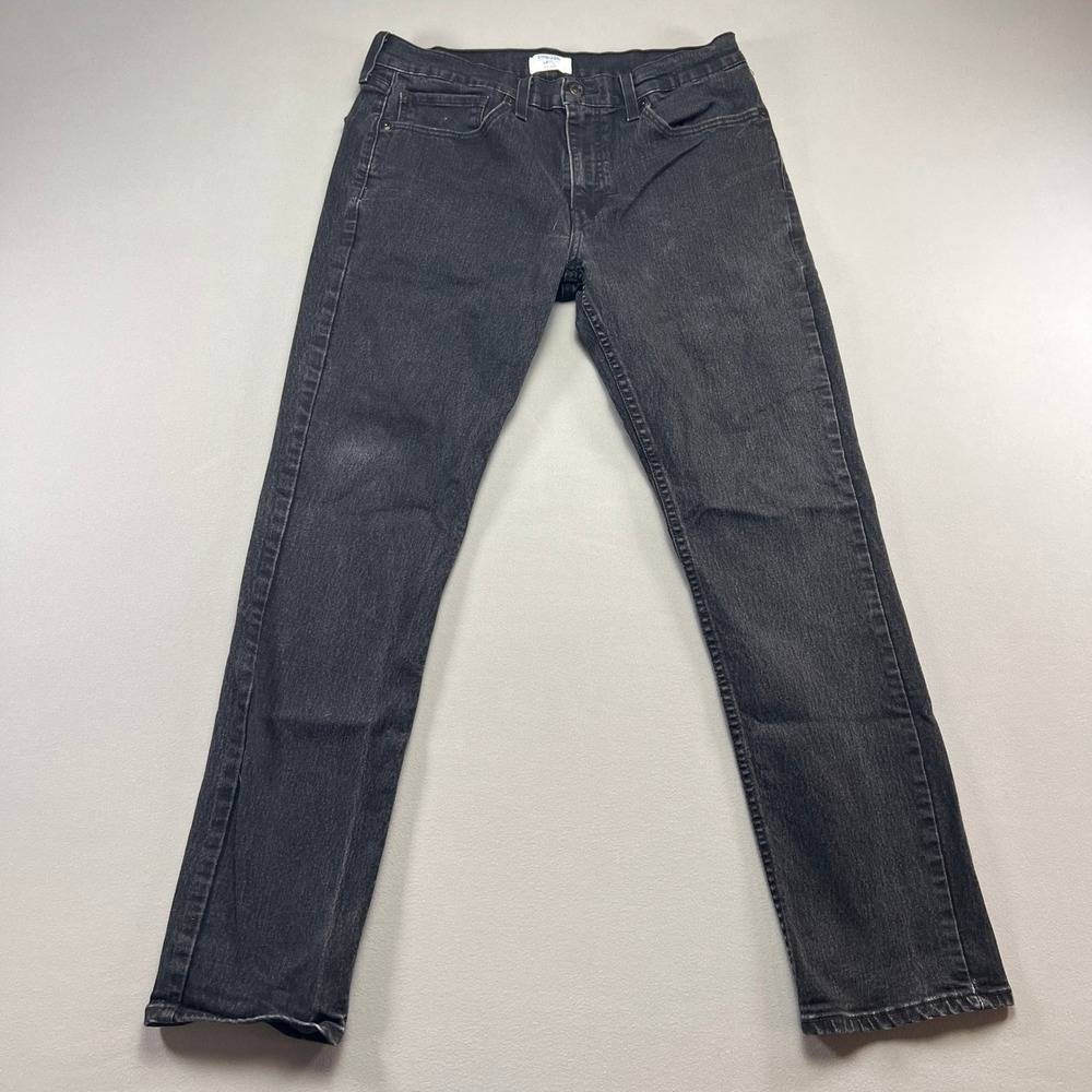 Denizen From Levi's 216 Slim Jeans Men 34x32 Black Denim Cotton Stretch Mid Rise
